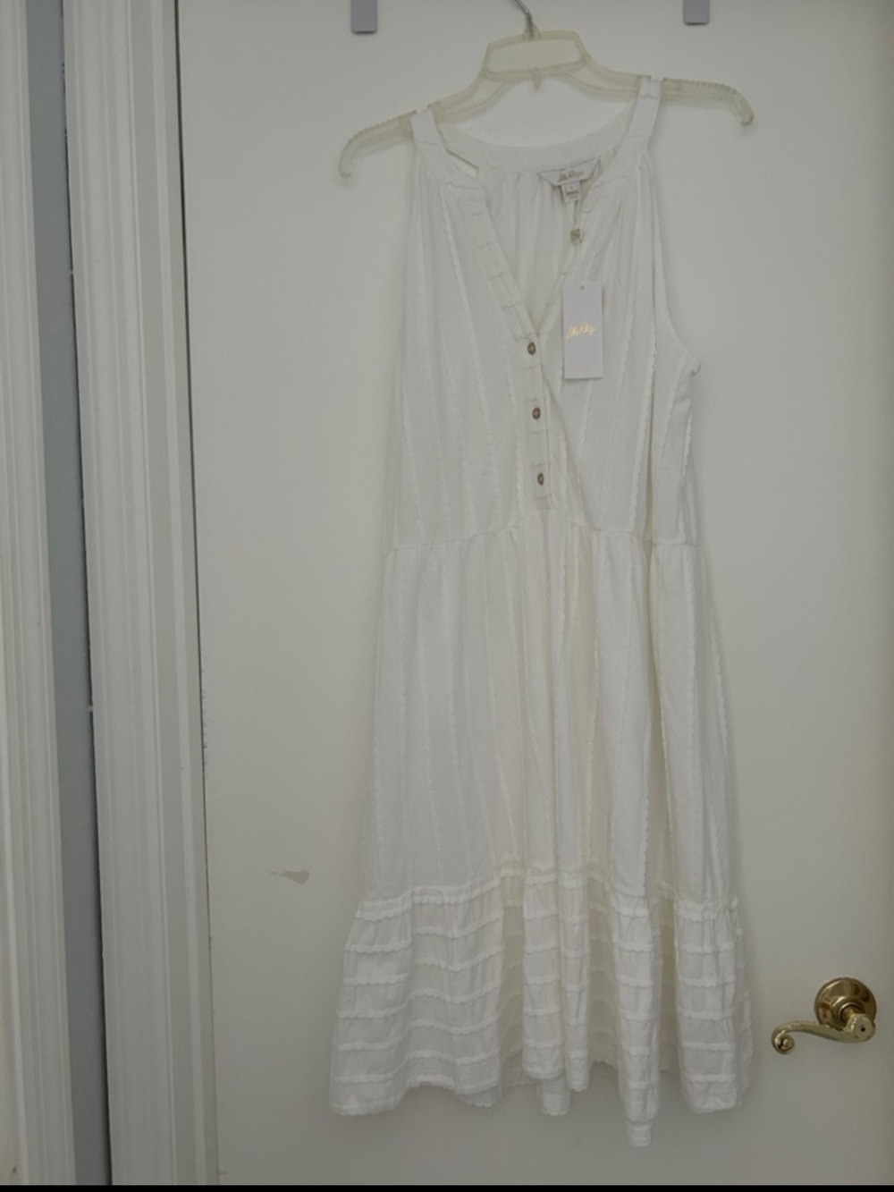 Lilly Pulitzer Lennox Resort White Sleeveless Dress